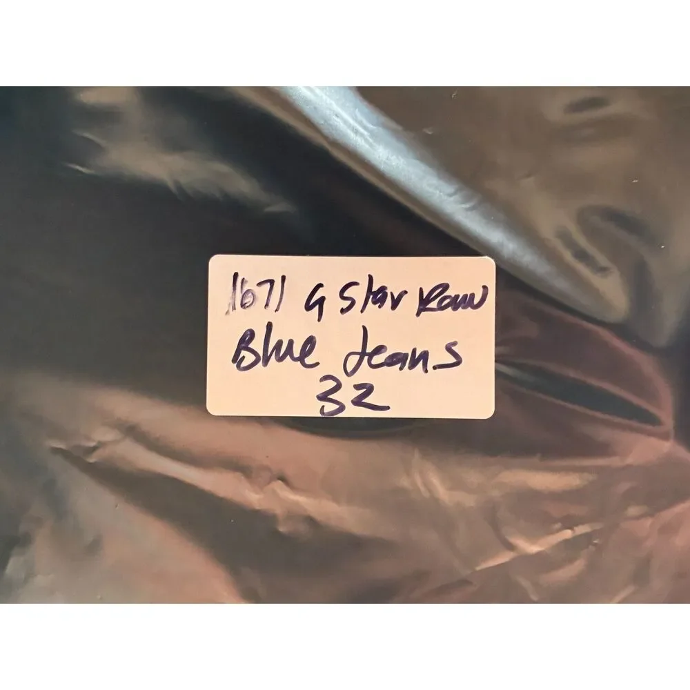 G-STAR Raw 01 Blue Straight Leg Denim Jeans Pants Trousers   Mens Size 32